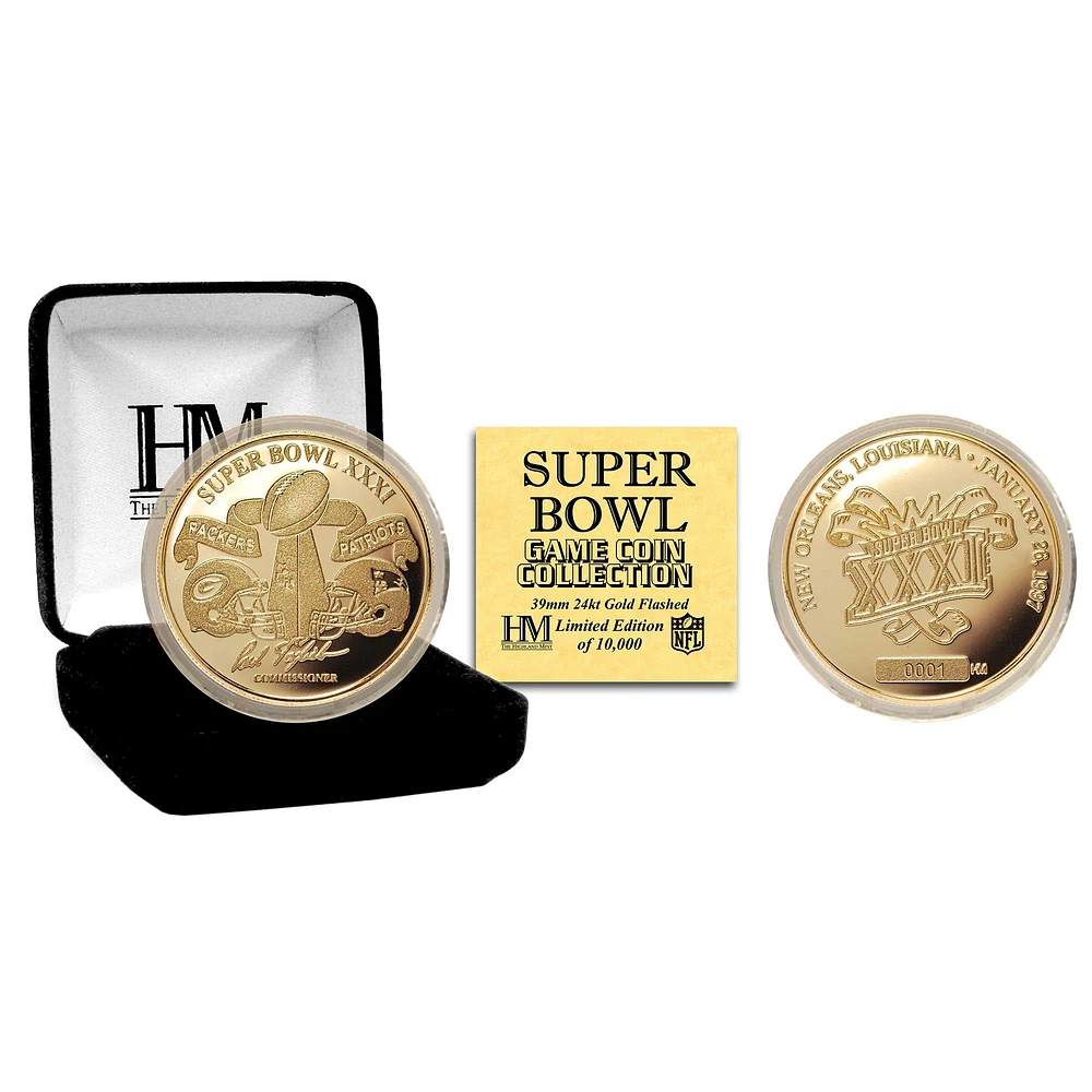 Highland Mint Green Bay Packers Super Bowl XXXI Flip Coin