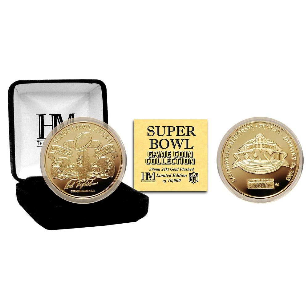 Highland Mint Tampa Bay Buccaneers Super Bowl XXXVII Flip Coin