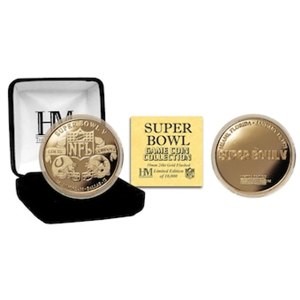 Highland Mint Indianapolis Colts Super Bowl V Flip Coin