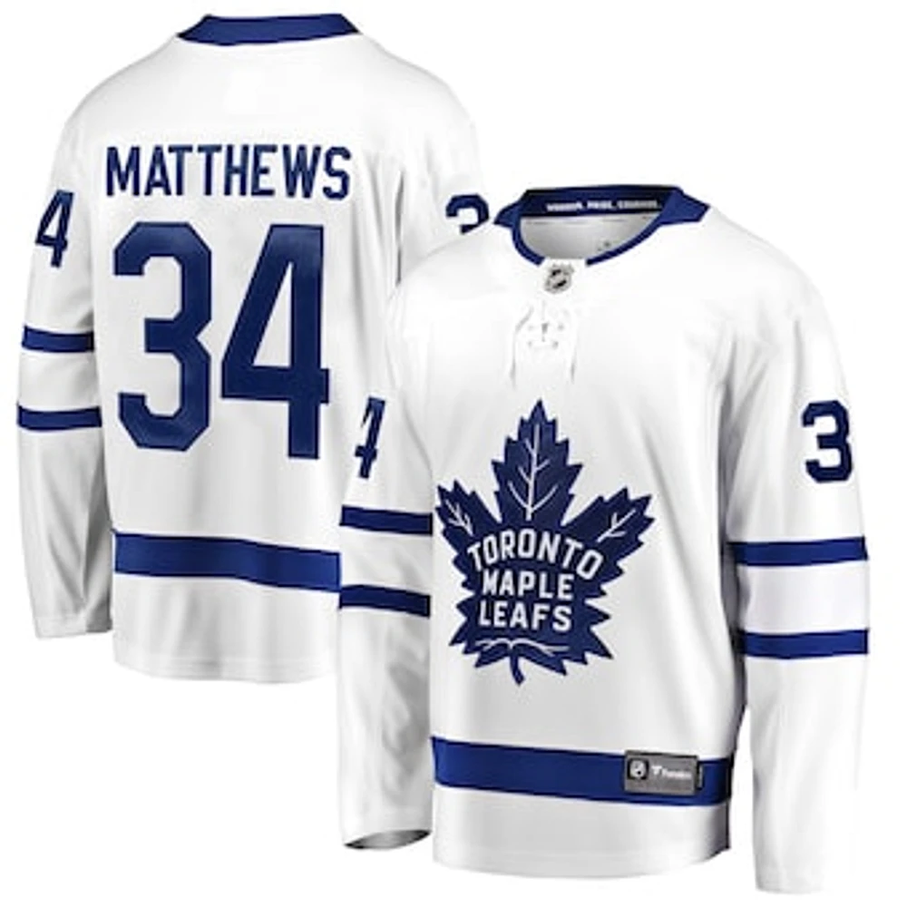 Men's Fanatics Auston Matthews White Toronto Maple Leafs Breakaway - Player Jersey