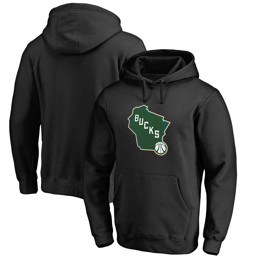 Men's Milwaukee Bucks Alternate Logo Pullover Hoodie