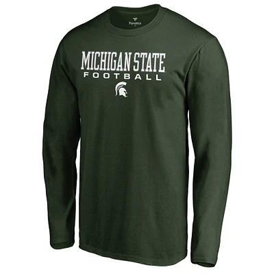 Men's Green Michigan State Spartans Team Unity Football Long Sleeve T-Shirt