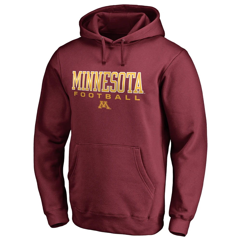 Men's Garnet Minnesota Golden Gophers Team Unity Football Pullover Hoodie