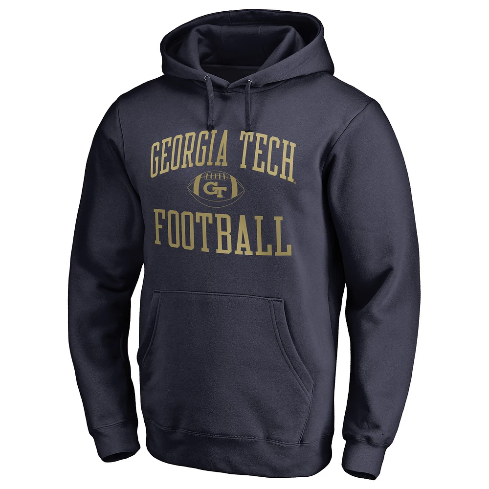 Men's Navy Georgia Tech Yellow Jackets First Sprint Pullover Hoodie