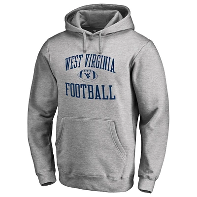 Men's Heather Gray West Virginia Mountaineers First Sprint Pullover Hoodie