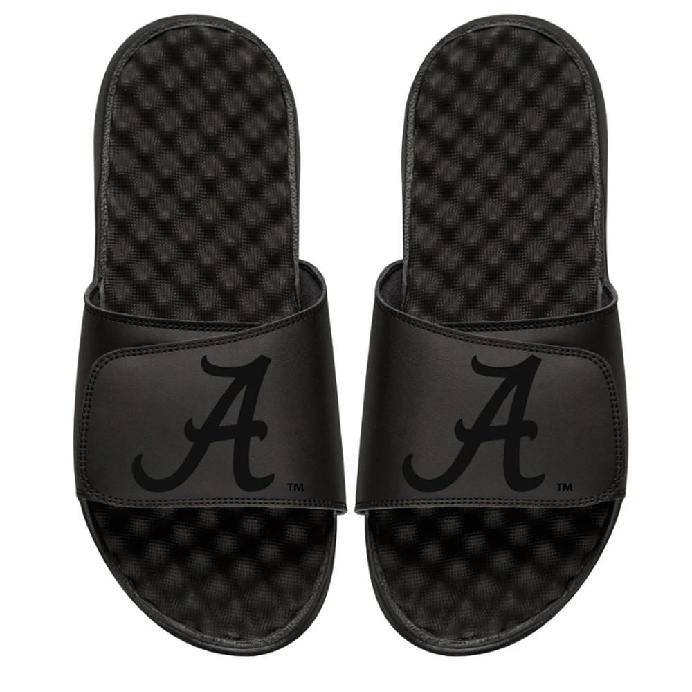 Youth ISlide BlackAlabama Crimson Tide All-Black Slide Sandals