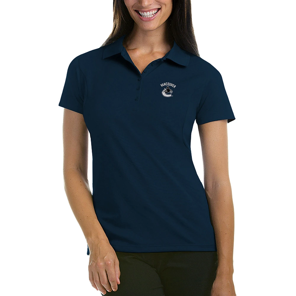 Women's Antigua Navy Vancouver Canucks Pique Performance Polo