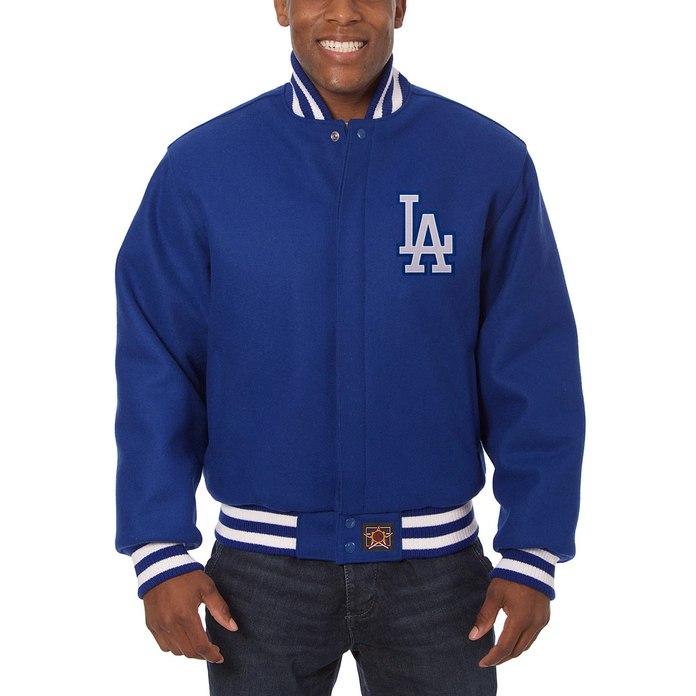 Men's JH Design Royal Los Angeles Dodgers Wool Full-Button Jacket