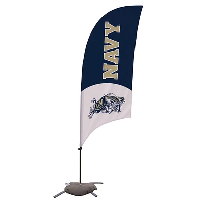 Navy Midshipmen 7.5' Mascot Razor Feather Flag with Base