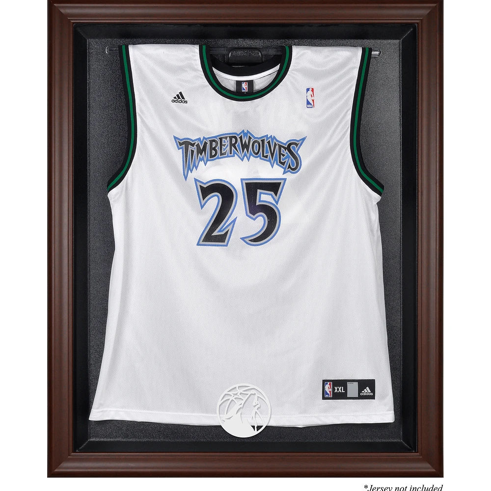 Minnesota Timberwolves Framed Brown Jersey Display Case