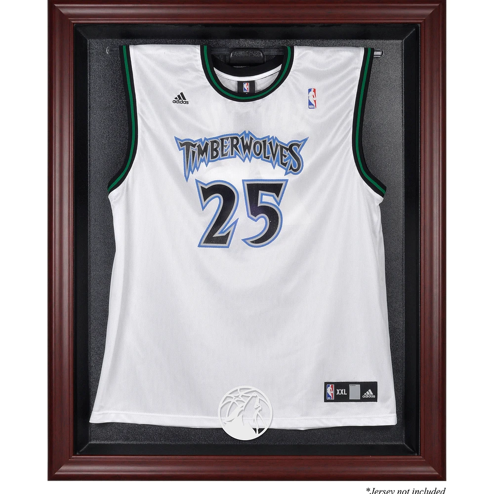 Minnesota Timberwolves Framed Mahogany Team Logo Jersey Display Case