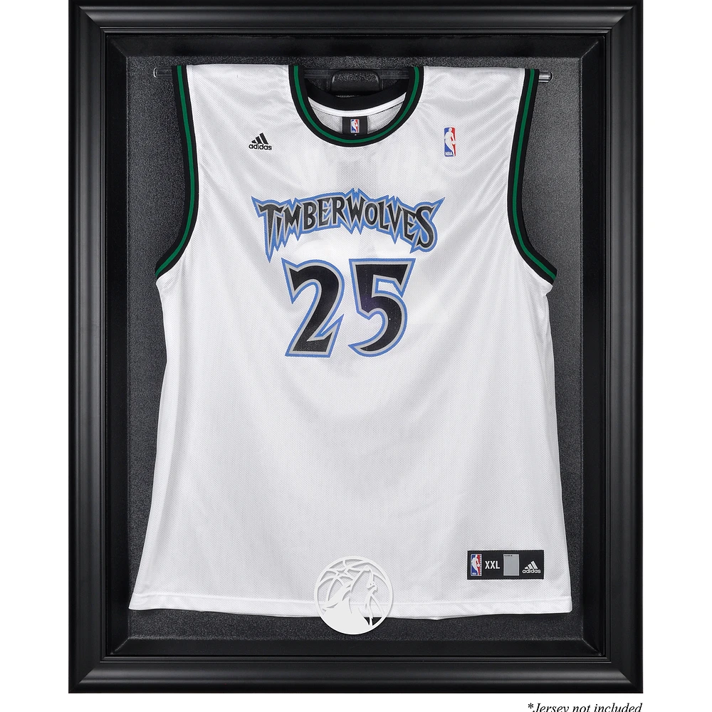 Minnesota Timberwolves Framed Black Team Logo Jersey Display Case