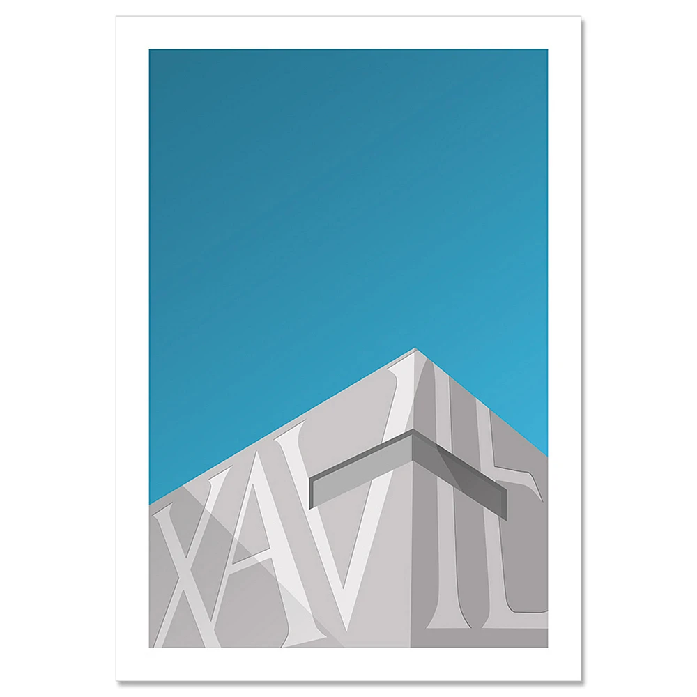 Xavier Musketeers Minimalist Cintas Center 11'' x 17'' Art Poster