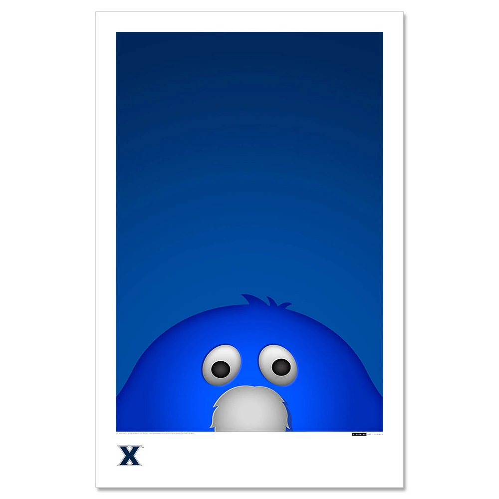 Xavier Musketeers 14" x 20" Mascot Minimalist Art Giclee