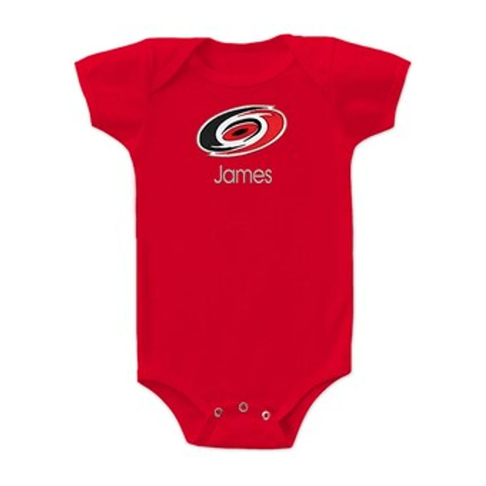 Infant Carolina Hurricanes Personalized Bodysuit