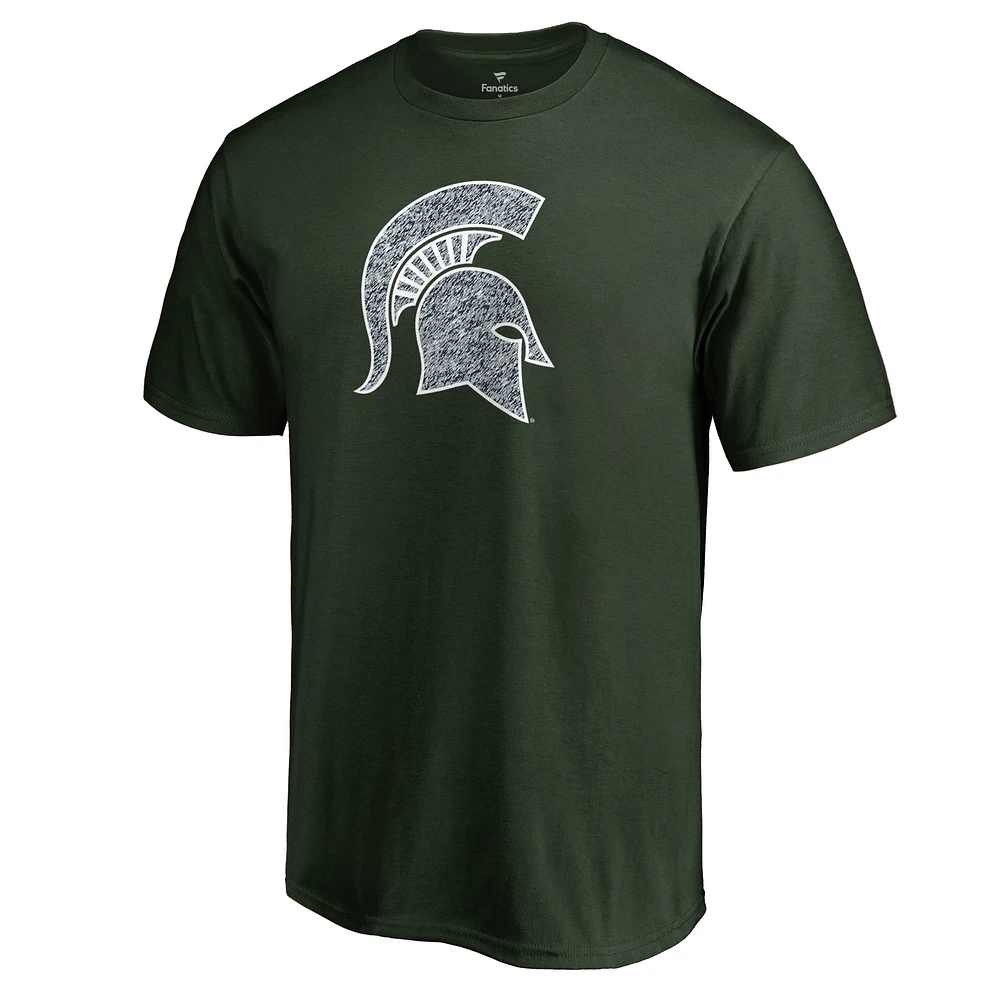 Men's Green Michigan State Spartans Static Logo T-Shirt