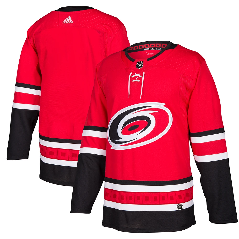 Men's adidas Red Carolina Hurricanes Home Authentic Blank Jersey