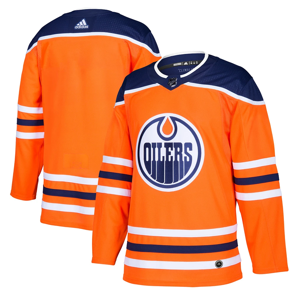 Men's adidas Orange Edmonton Oilers Home Authentic Blank Jersey