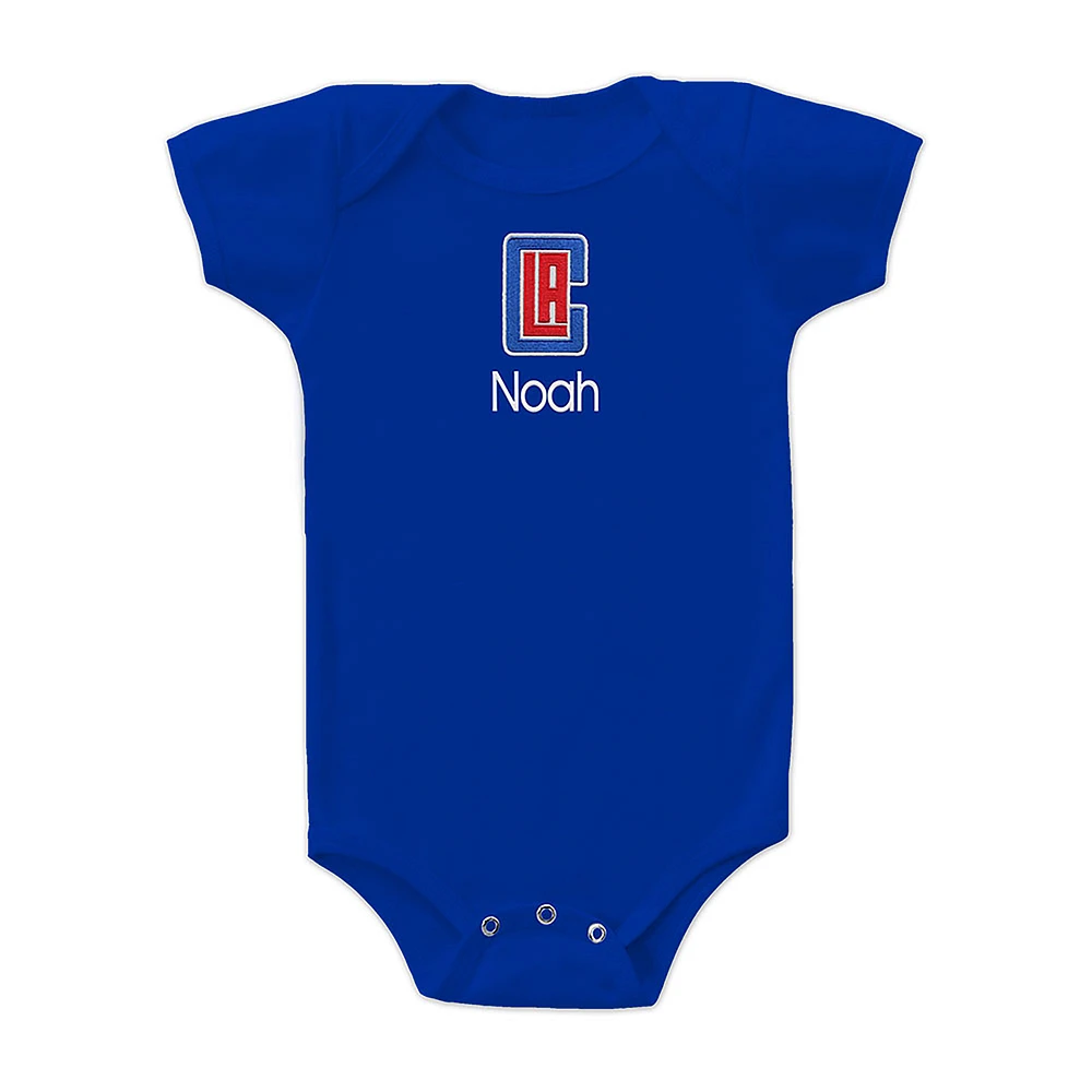 Infant Royal LA Clippers Personalized Bodysuit