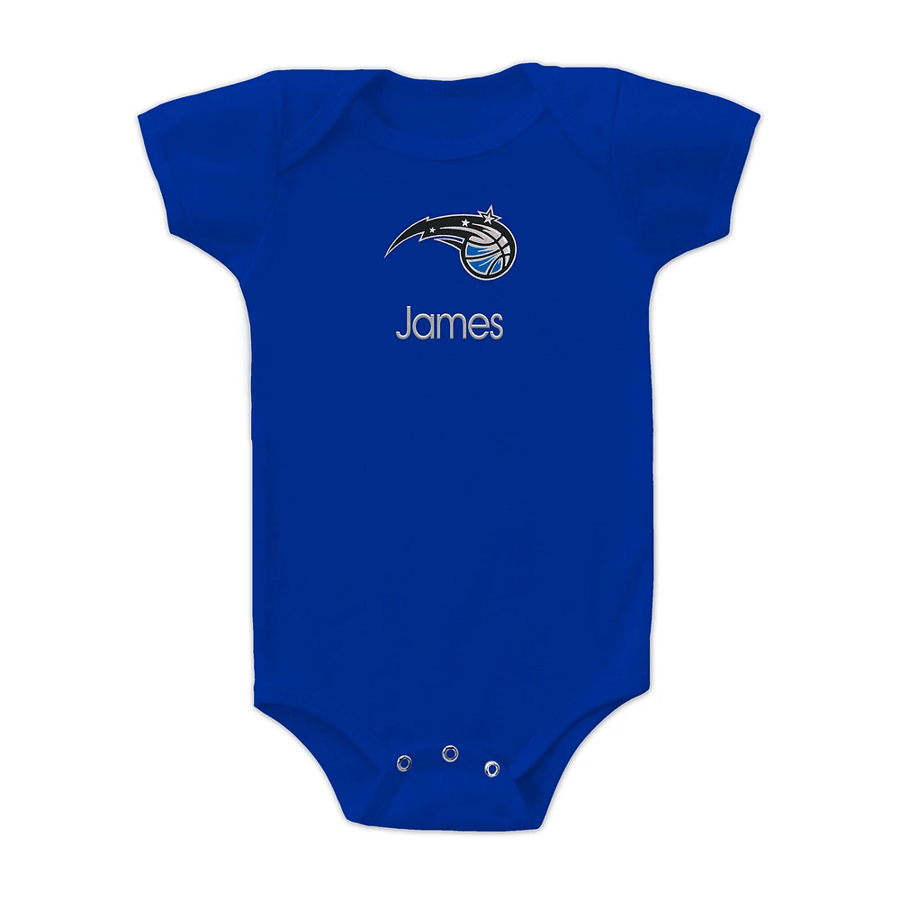 Infant Royal Orlando Magic Personalized Bodysuit