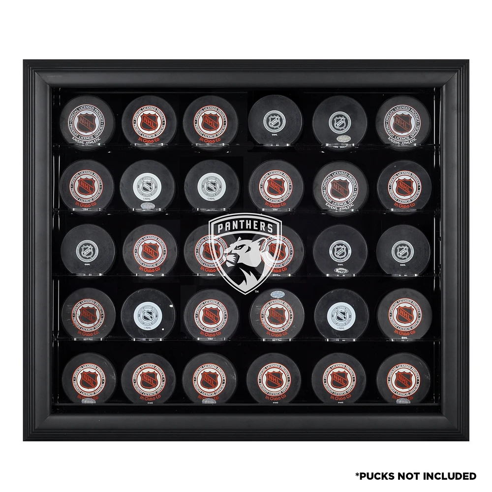 Florida Panthers 30-Puck Black Display Case