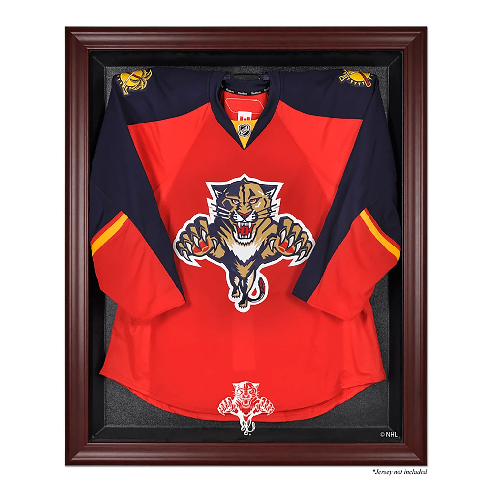 Florida Panthers (1993-2016) Mahogany Framed Logo Jersey Display Case
