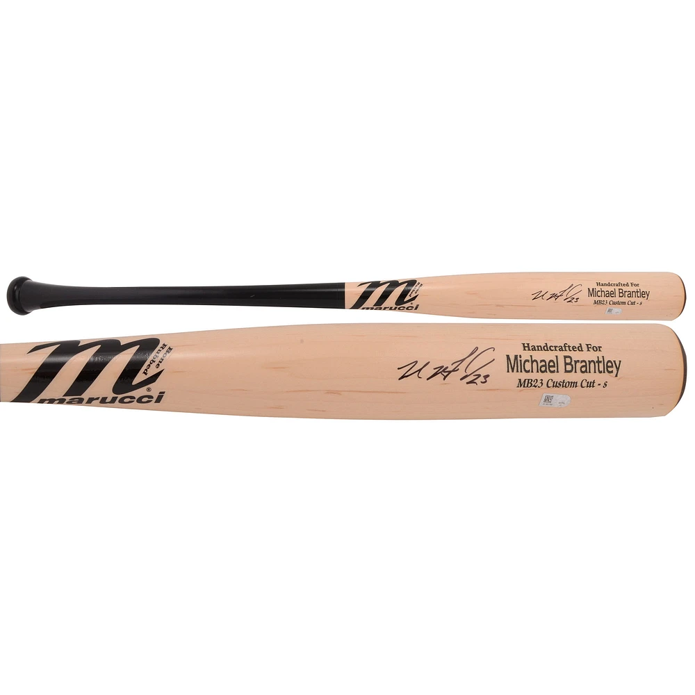 Michael Brantley Cleveland Indians Autographed Marucci Game Model Bat
