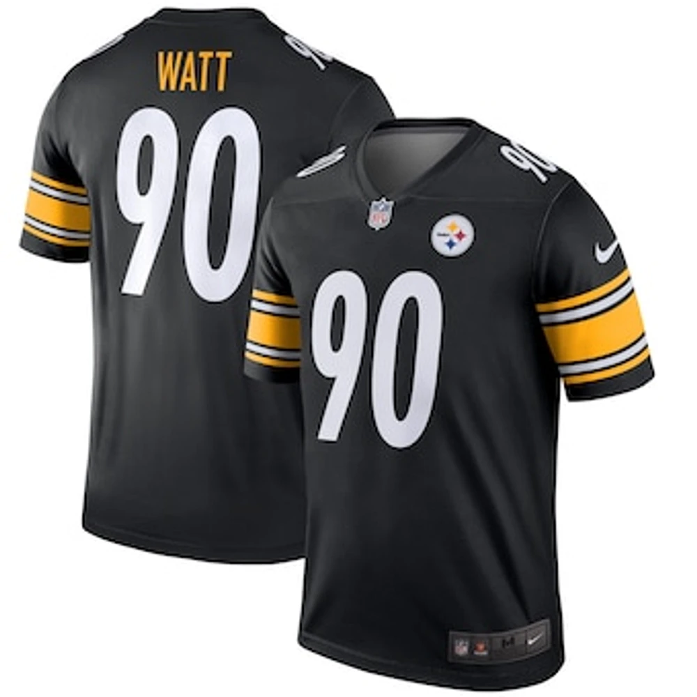 Men's Nike T.J. Watt Black Pittsburgh Steelers Legend Player Performance Top