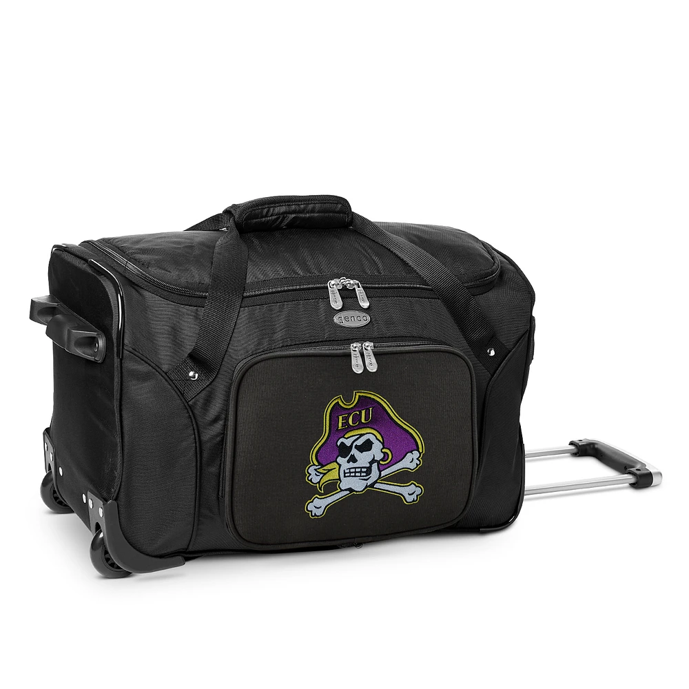 MOJO Black ECU Pirates 22" Wheeled Duffle Bag