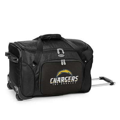 MOJO Black Los Angeles Chargers 22" Wheeled Duffle Bag