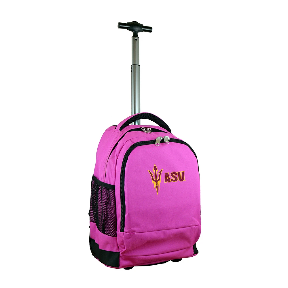 MOJO Pink Arizona State Sun Devils 19'' Premium Wheeled Backpack
