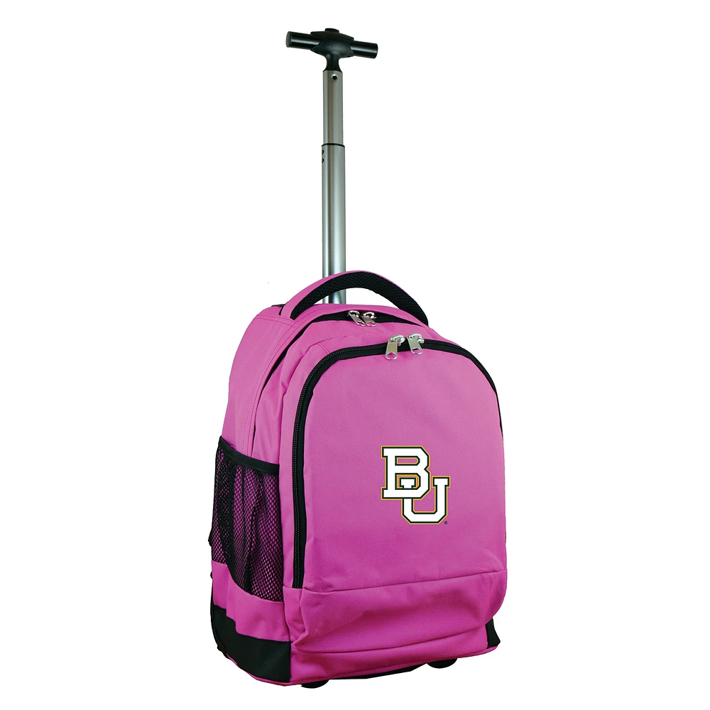 MOJO Pink Baylor Bears 19'' Premium Wheeled Backpack