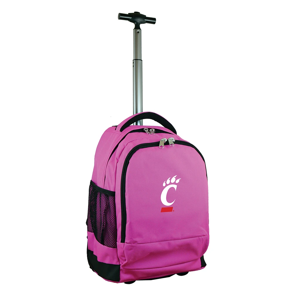 MOJO Pink Cincinnati Bearcats 19'' Premium Wheeled Backpack