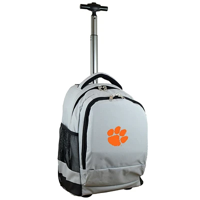 MOJO Gray Clemson Tigers 19'' Premium Wheeled Backpack