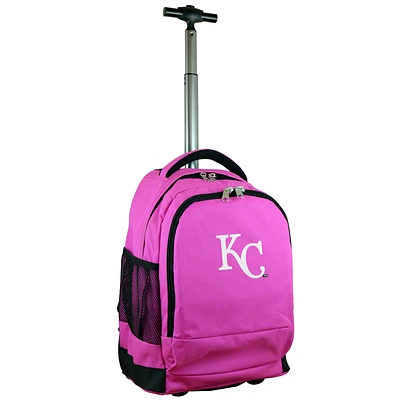 MOJO Pink Kansas City Royals 19'' Premium Wheeled Backpack
