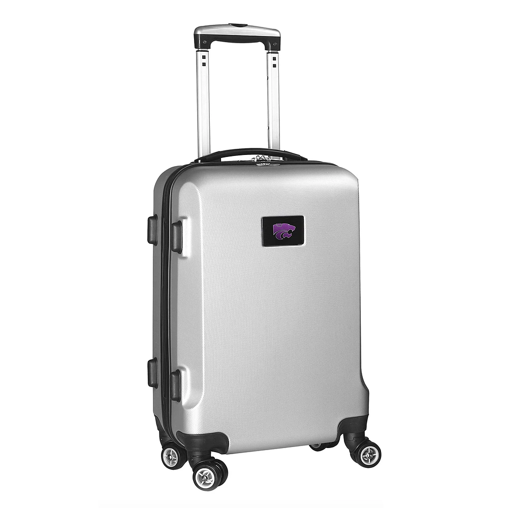 MOJO Silver Kansas State Wildcats 21" 8-Wheel Hardcase Spinner Carry-On Luggage