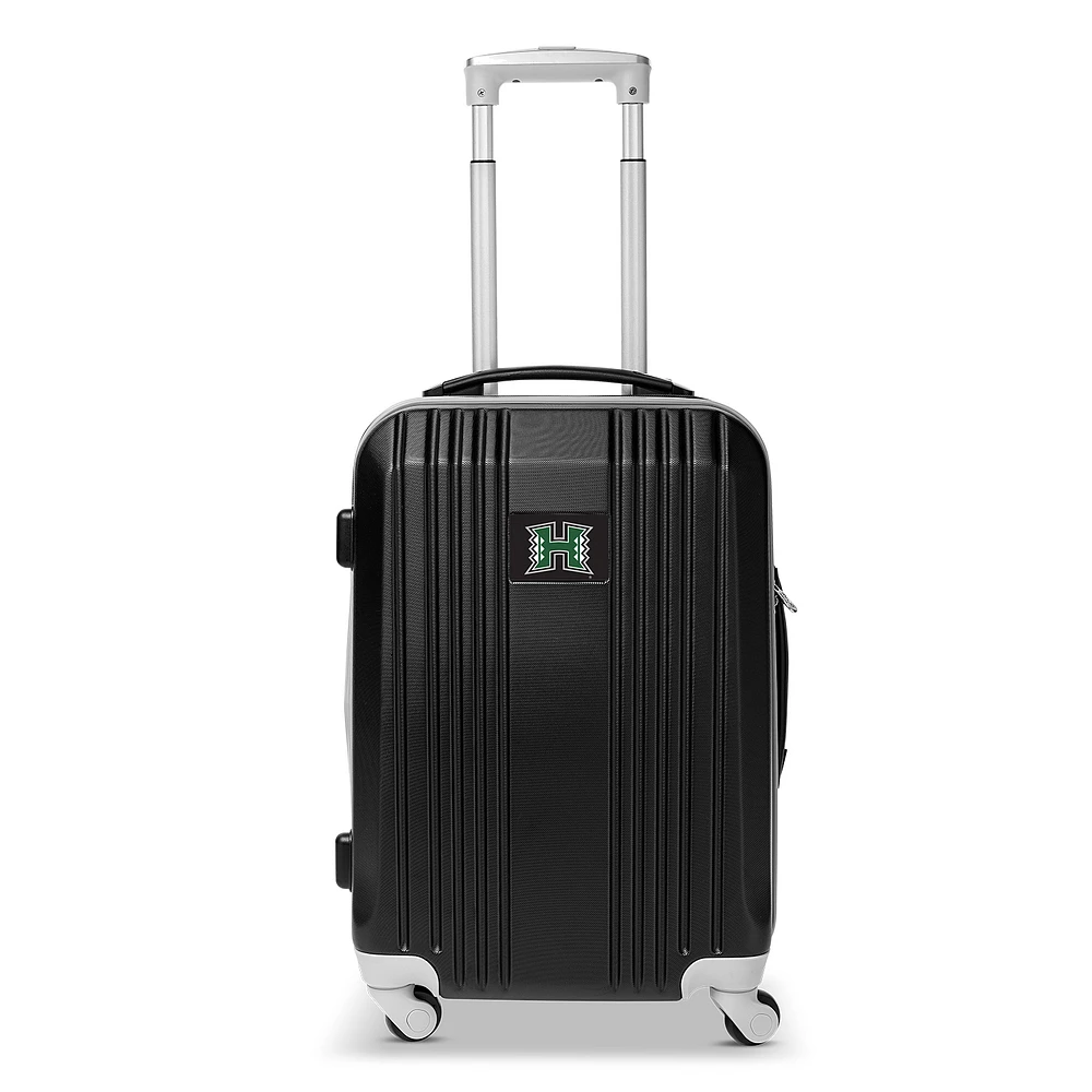 MOJO Black Hawaii Warriors 21" Hardcase Two-Tone Spinner Carry-On