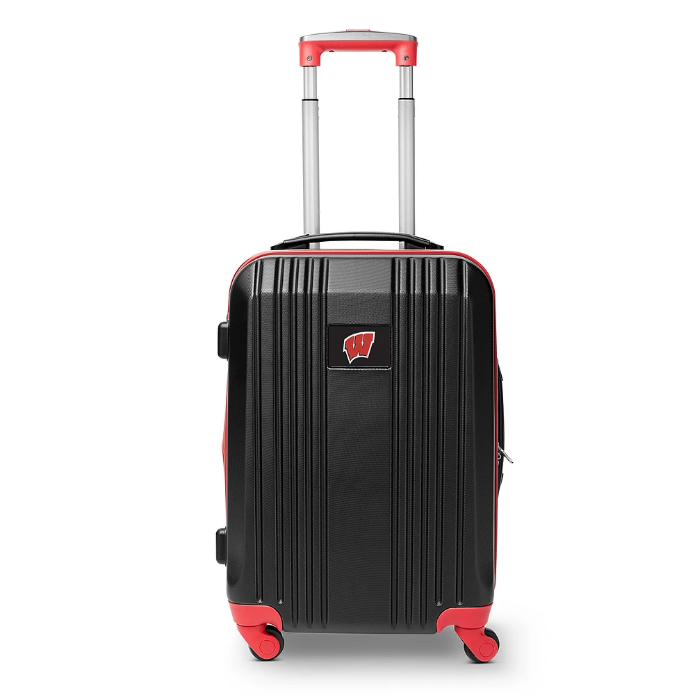 MOJO Red Wisconsin Badgers 21" Hardcase Two-Tone Spinner Carry-On