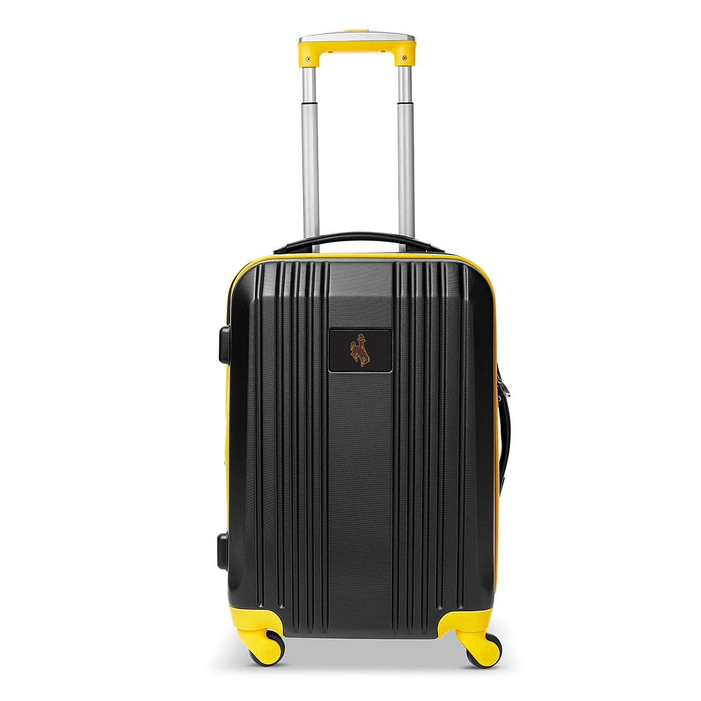 MOJO Yellow Wyoming Cowboys 21" Hardcase Two-Tone Spinner Carry-On
