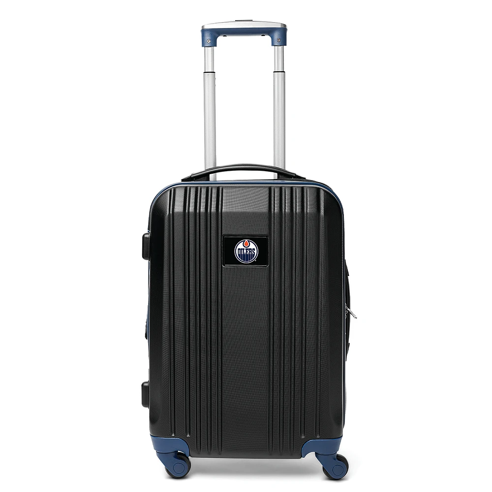 MOJO Navy Edmonton Oilers 21" Hardcase Two-Tone Spinner Carry-On