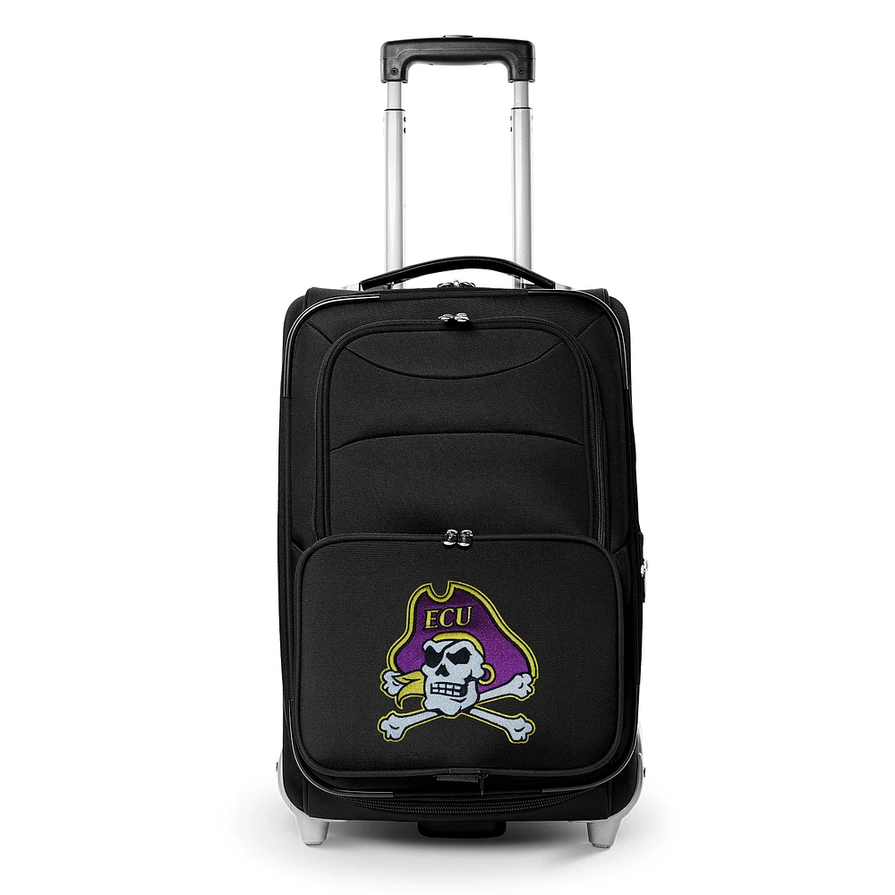 MOJO Black ECU Pirates 21" Softside Rolling Carry-On Suitcase
