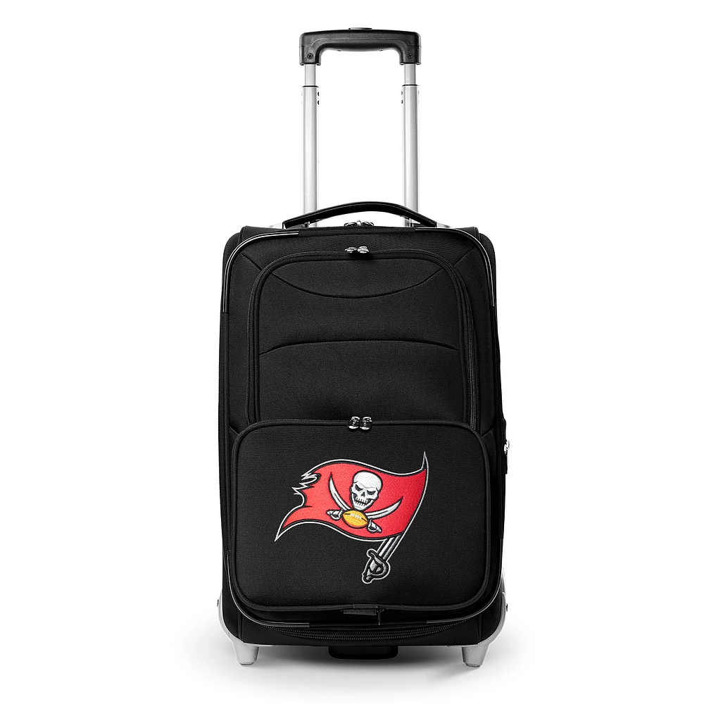 MOJO Black Tampa Bay Buccaneers 21" Softside Rolling Carry-On Suitcase