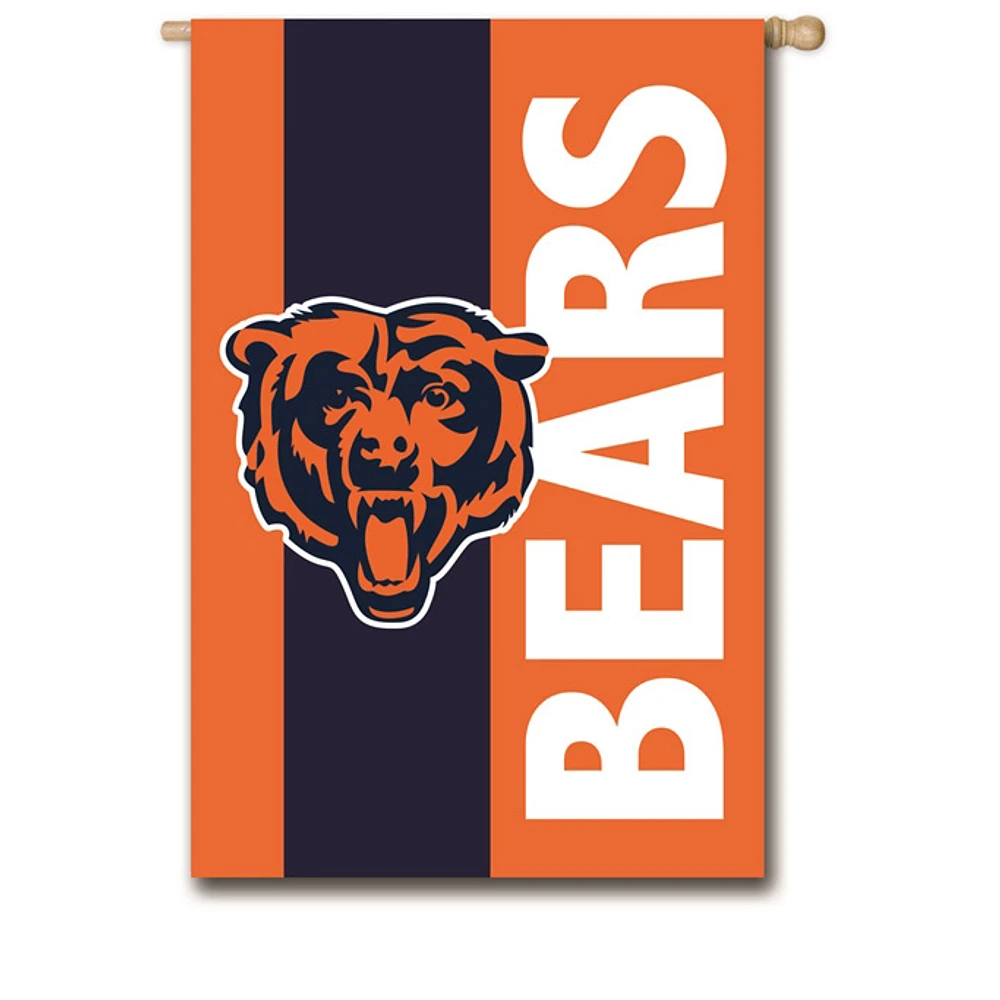 Chicago Bears 28" x 44" Double-Sided Embellish House Flag