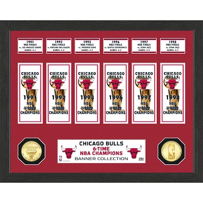 Highland Mint Chicago Bulls 15" x 12" Banner Bronze Coin Photo Mint