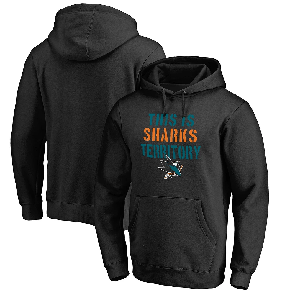 Men's Black San Jose Sharks Hometown Collection Pullover Hoodie