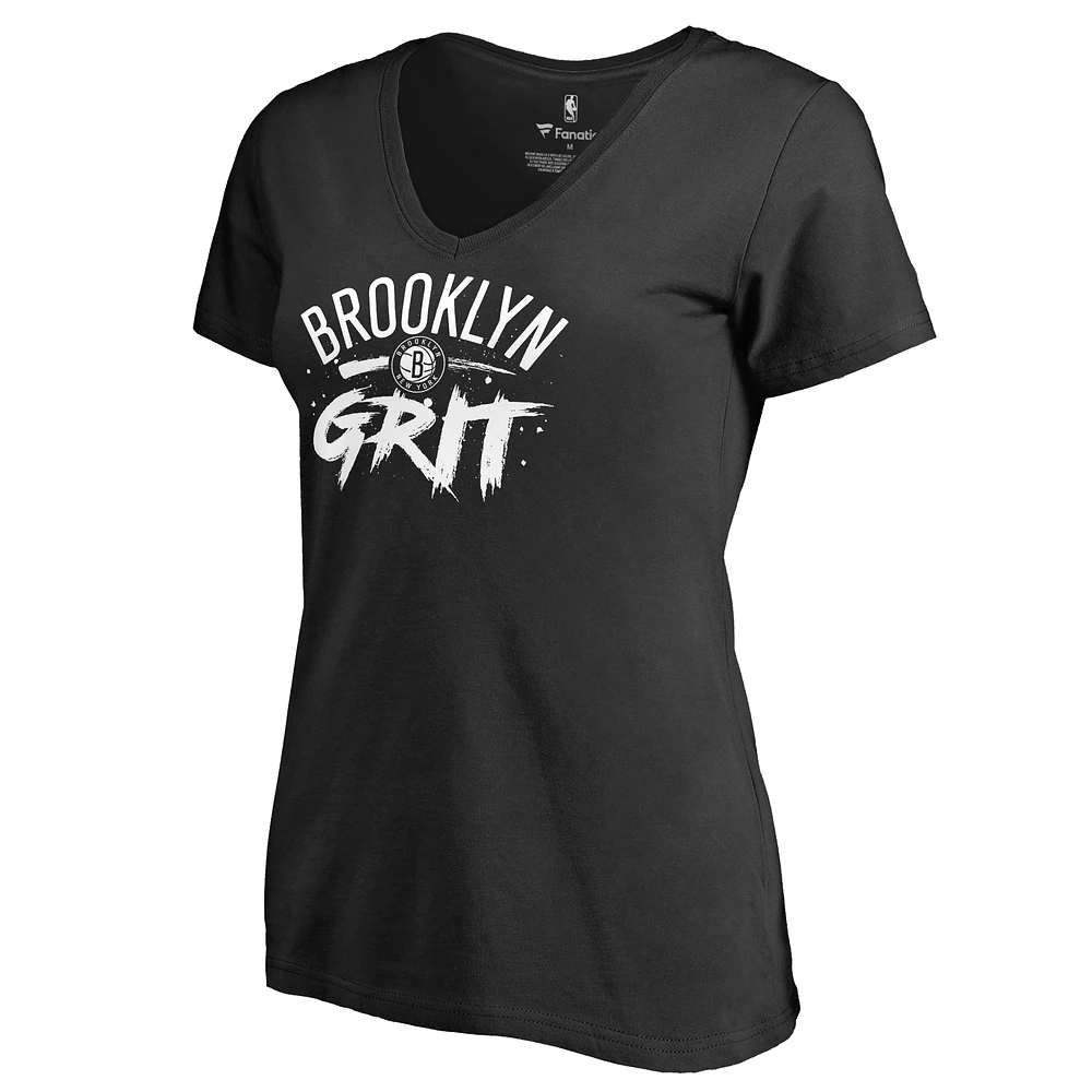 Women's Black Brooklyn Nets Gritty Hometown Collection T-Shirt