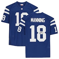 Peyton Manning Indianapolis Colts Autographed Mitchell & Ness Blue Authentic Jersey