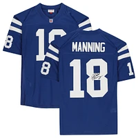 Peyton Manning Indianapolis Colts Autographed Mitchell & Ness Blue Authentic Jersey