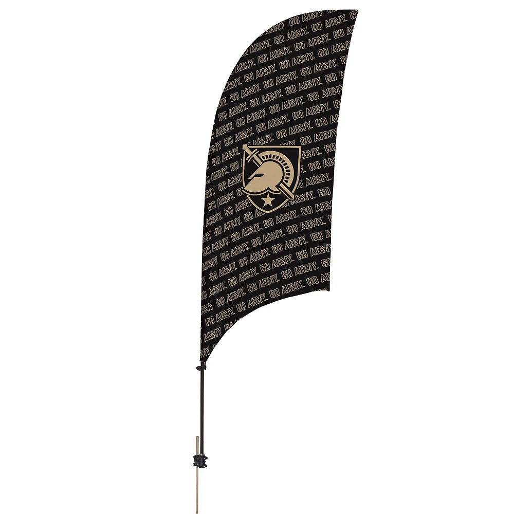 Army Black Knights 7.5' Wordmark Razor Feather Stake Flag