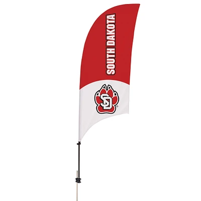 South Dakota Coyotes 7.5' Razor Feather Stake Flag